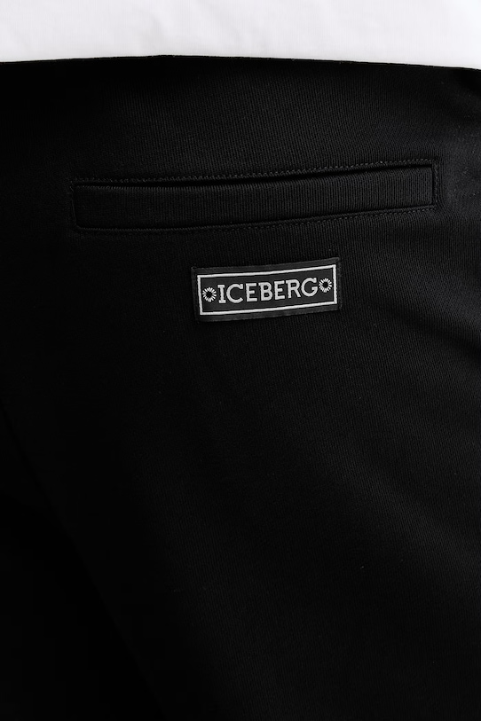 Iceberg spodnie dresowe bawełniane czarny B030.630A