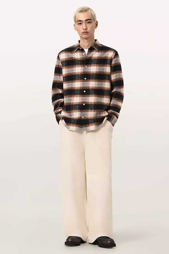 Одяг Бавовняні штани AllSaints JACKSON M006TE бежевий