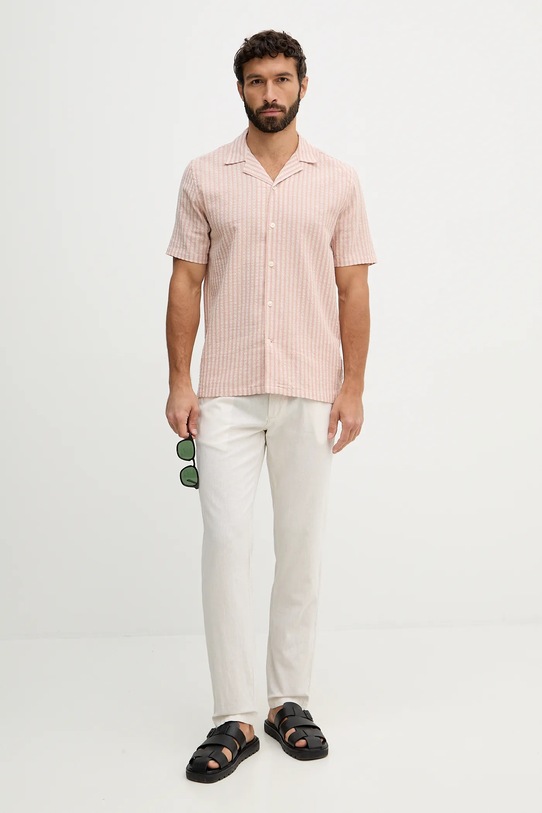 Lindbergh spodnie z dodatkiem lnu 30.008003 beżowy SS26