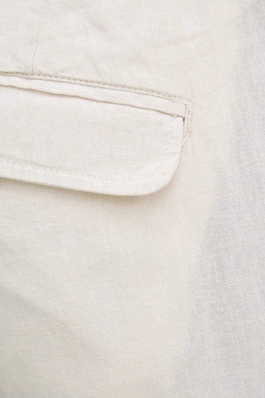 Lindbergh spodnie z dodatkiem lnu beżowy 30.008003