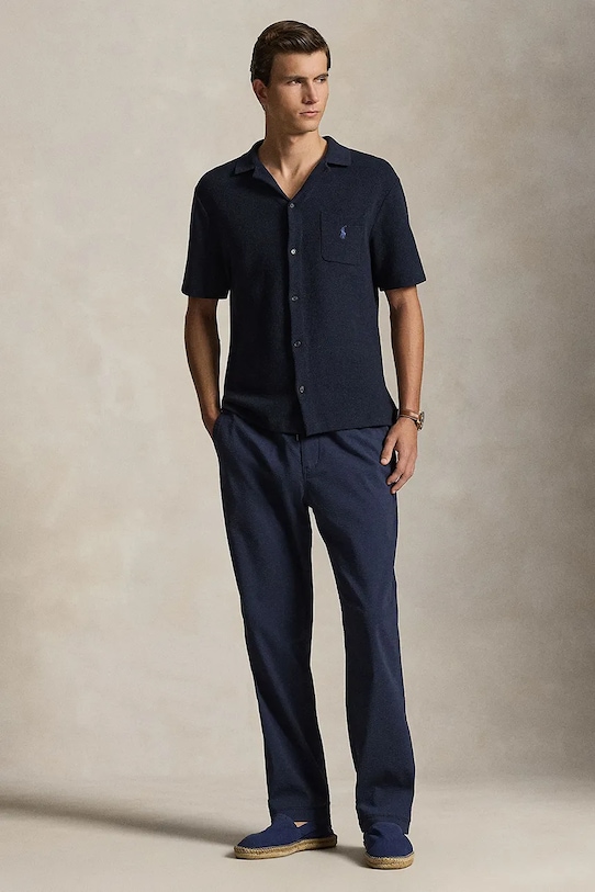 Oblečenie Nohavice Polo Ralph Lauren 710P03480 tmavomodrá