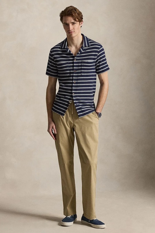 Odzież Polo Ralph Lauren spodnie 710P03480 zielony