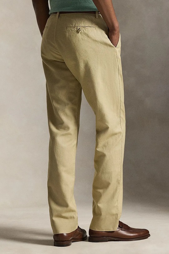 Polo Ralph Lauren брюки для мужчин из льна 710A13235 коричневый SS26