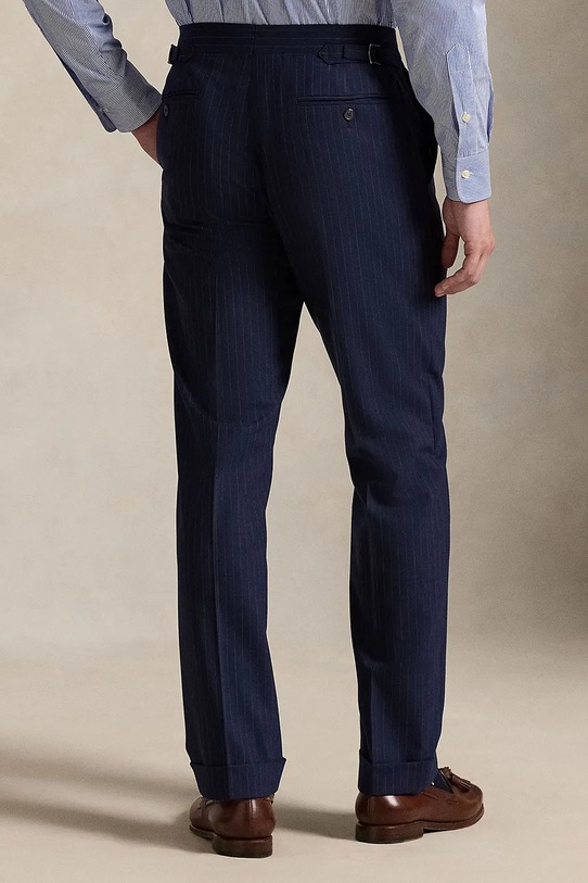 Polo Ralph Lauren spodnie z dodatkiem wełny 715A12225 granatowy SS26