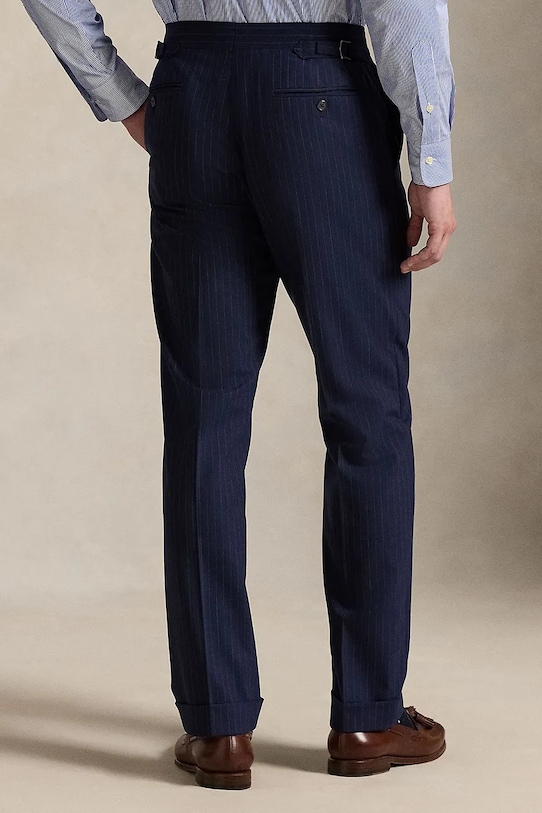 Polo Ralph Lauren spodnie z dodatkiem wełny 715A12225 granatowy SS26