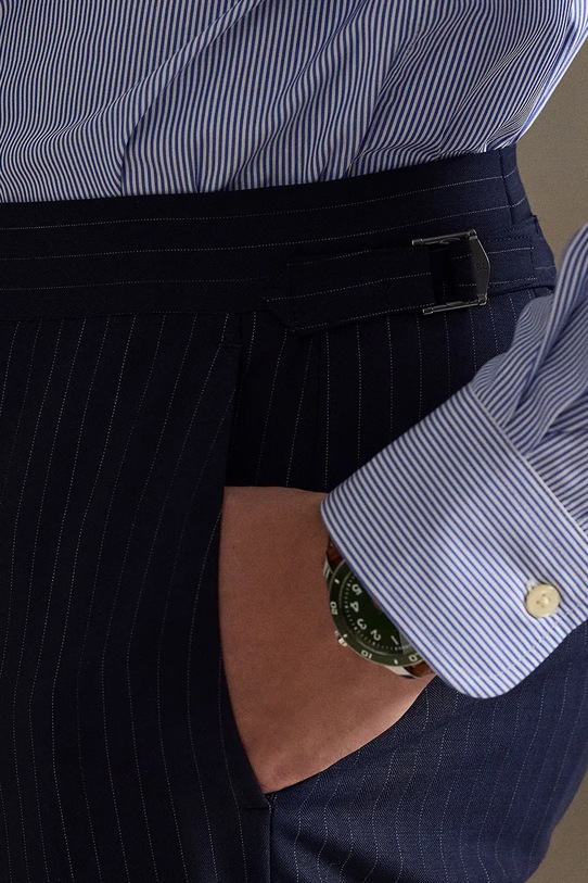 Polo Ralph Lauren spodnie z dodatkiem wełny granatowy 715A12225