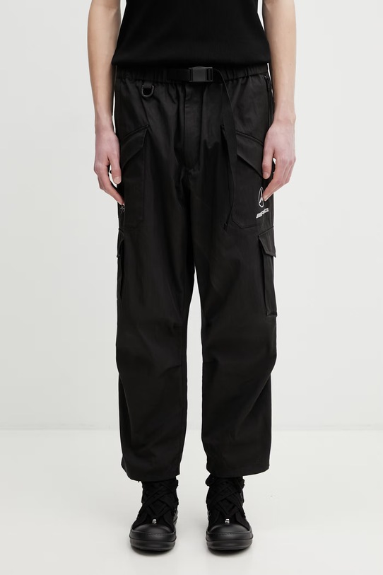 Y-3 x F1 CARGO PANTS spodnie cargo bawełniane męskie czarny KR2378