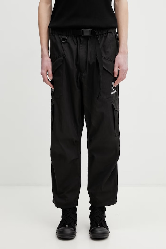 Y-3 x F1 CARGO PANTS spodnie cargo bawełniane męskie czarny KR2378