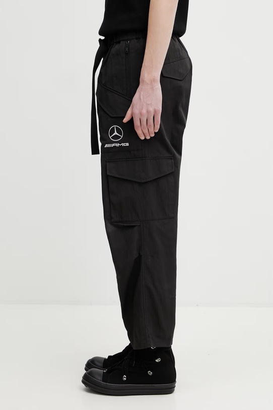 Y-3 x F1 CARGO PANTS spodnie cargo bawełniane męskie KR2378 czarny SS26