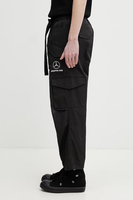 Y-3 x F1 CARGO PANTS spodnie cargo bawełniane męskie KR2378 czarny SS26