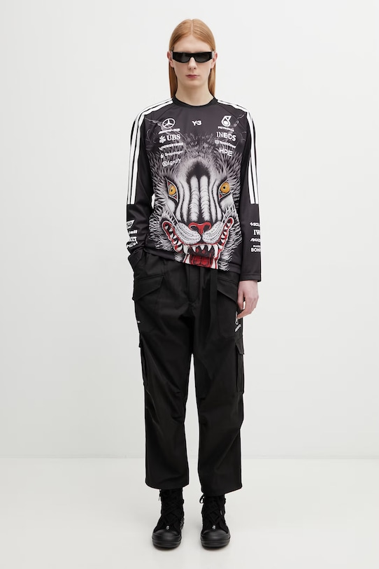 Y-3 x F1 CARGO PANTS spodnie cargo bawełniane męskie KR2378