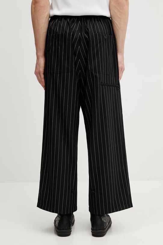 Odzież Y-3 spodnie z dodatkiem wełny PS RF WL PNT KR3003 czarny