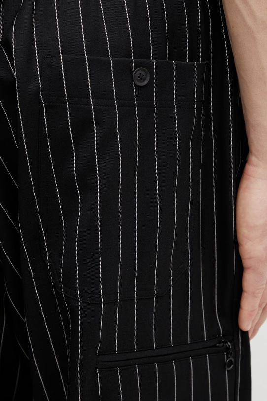 Y-3 spodnie z dodatkiem wełny PS RF WL PNT czarny KR3003