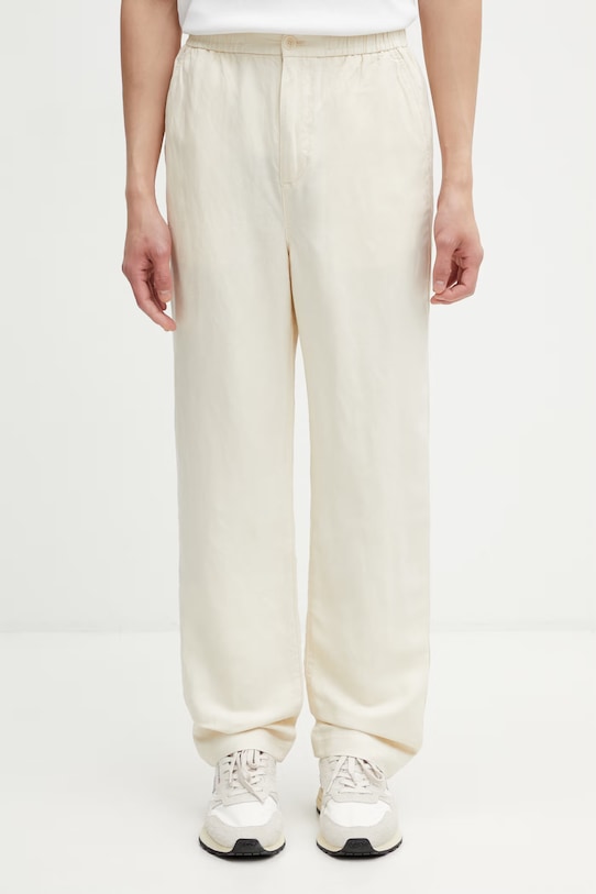 Lacoste pantaloni cu in panza bej HH1972