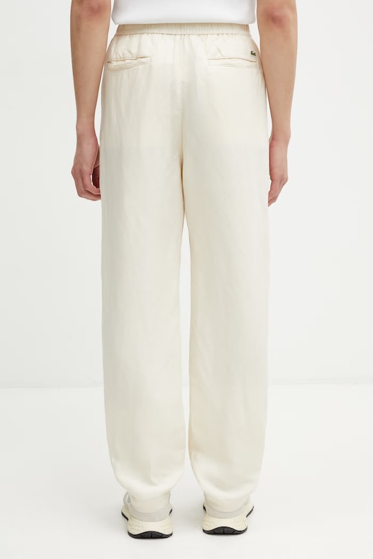Îmbrăcăminte Lacoste pantaloni cu in HH1972 bej