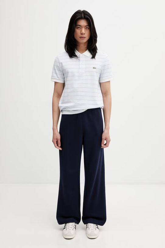 Lacoste спортивные штаны из хлопка для мужчин XH1661 тёмно-синий