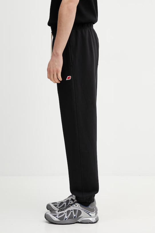 New Balance Made in USA spodnie dresowe bawełniane męskie MP43547BK czarny SS26