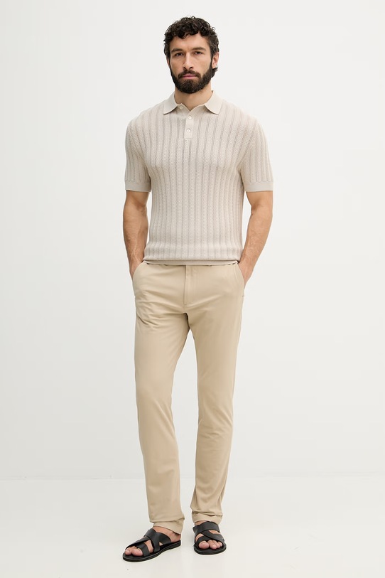 Tommy Hilfiger pantaloni chinos da uomo MW0MW43408 beige SS26
