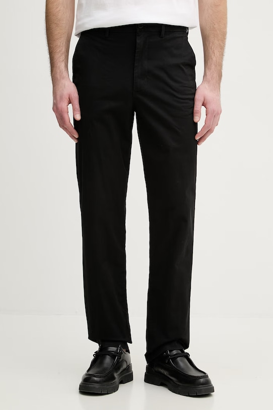 Tommy Hilfiger spodnie chinos męskie bawełniane z elastanem czarny MW0MW42906