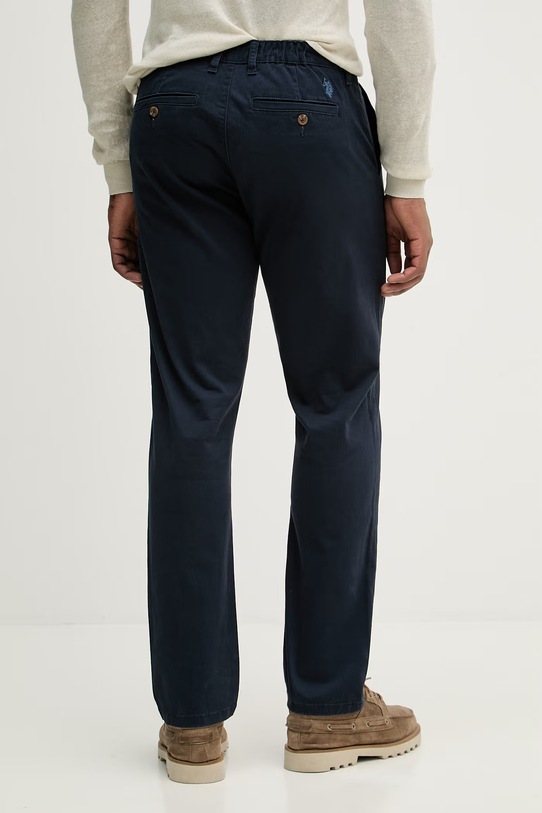 Odzież U.S. Polo Assn. spodnie COMFORT WAIST CLASSIC CHINO MUP4463 granatowy