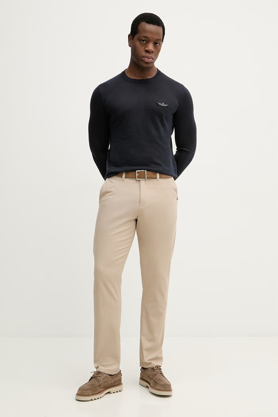 U.S. Polo Assn. spodnie COMFORT WAIST CLASSIC CHINO MUP4463 beżowy SS26