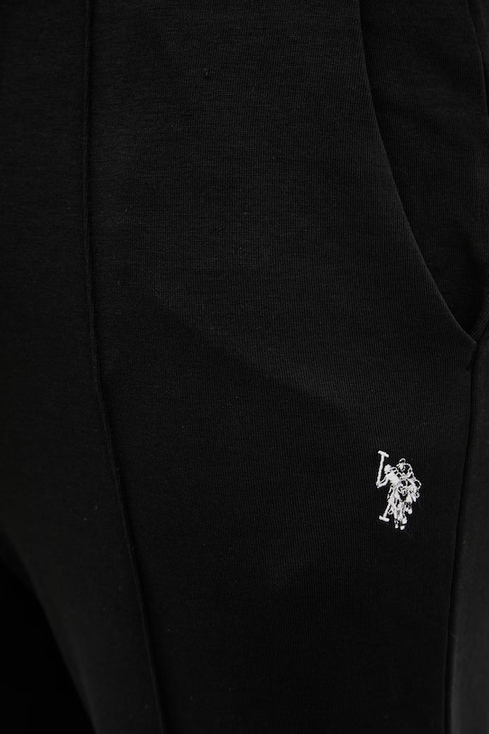 U.S. Polo Assn. spodnie dresowe INTERLOCK PINTUCK JOGGER czarny MUP4661