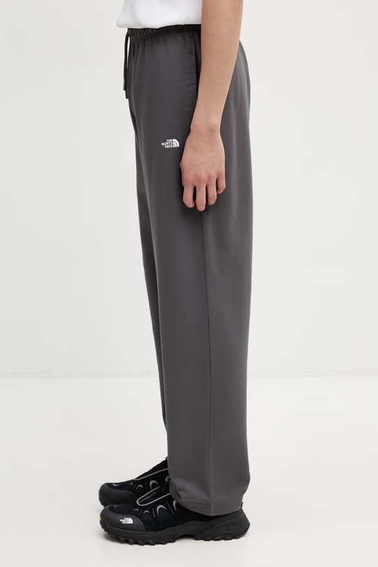 The North Face Essential Light spodnie dresowe bawełniane męskie NF0A8GQHRHI1 szary SS26