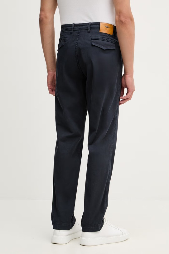Abbigliamento Aeronautica Militare pantaloni regular da uomo in cotone con elastan PA1711UCT04292 blu navy