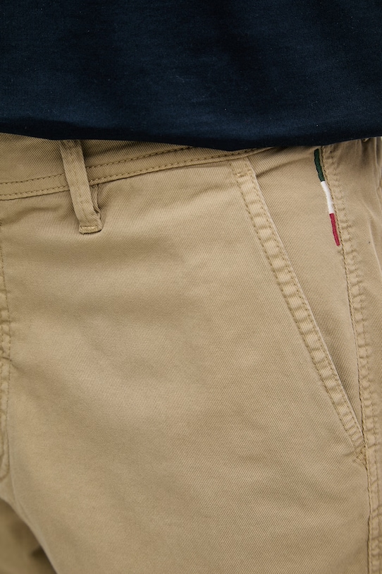 Aeronautica Militare pantaloni regular da uomo in cotone con elastan beige PA1711UCT04292