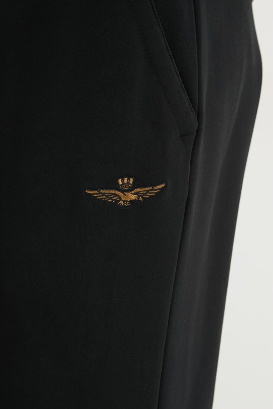 Aeronautica Militare spodnie dresowe czarny PF1008UF00674