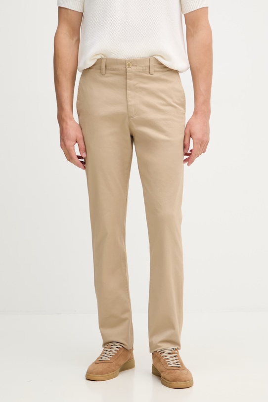 Lacoste Брюки regular для мужчин из хлопка с эластаном бежевый HH1965