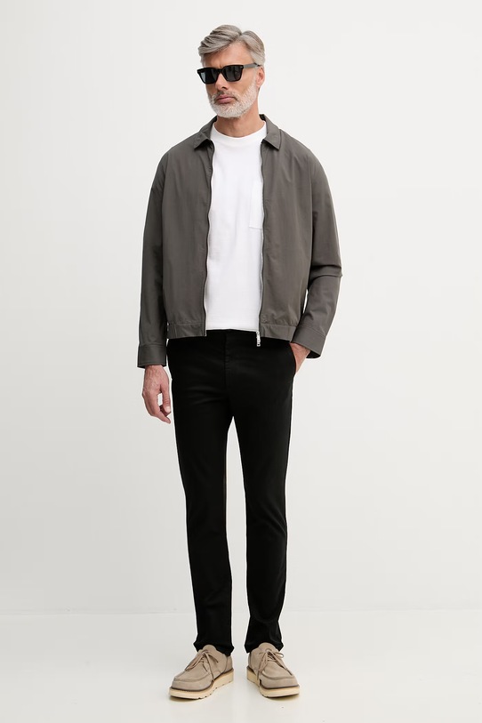 Lacoste spodnie regular męskie bawełniane z elastanem HH1965 czarny SS26