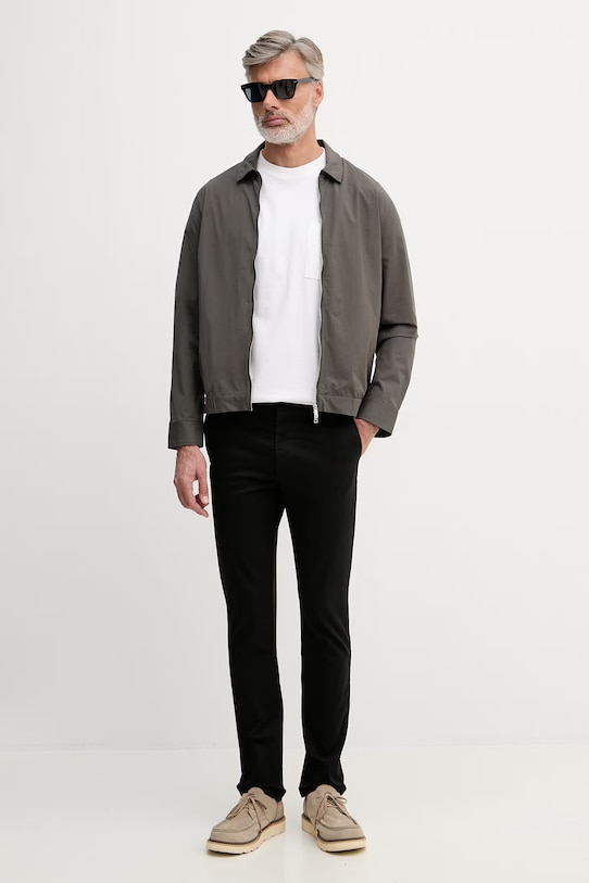 Lacoste spodnie regular męskie bawełniane z elastanem HH1965 czarny SS26