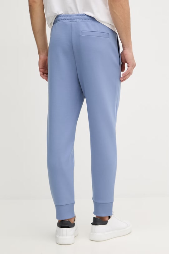 Ρούχα BOSS Green Παντελόνι επίσημο ανδρικό βαμβάκι με ελαστάν 50555505 μπλε