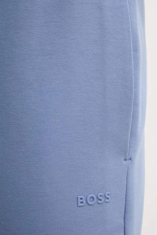 BOSS Green спортивные штаны для мужчин из хлопка с эластаном голубой 50555505