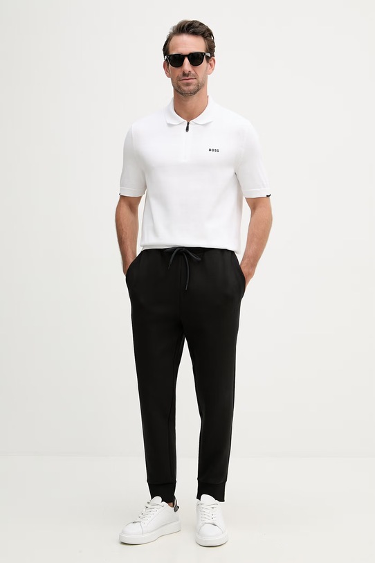 BOSS Green pantaloni de trening pentru bărbați, din bumbac cu elastan 50555505 negru SS26