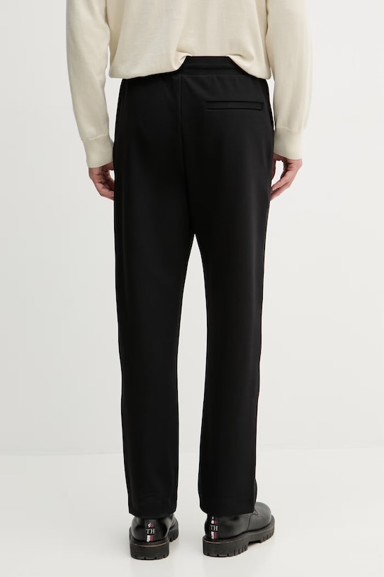 Oblečenie BOSS Green teplákové nohavice pánske bavlnené s elastanom 50558602 čierna