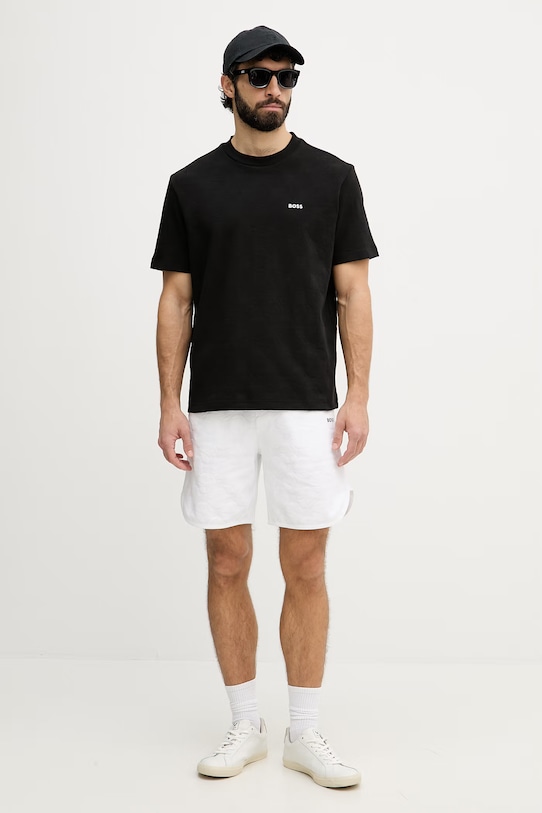 BOSS Green szorty męskie 50558883 biały SS26