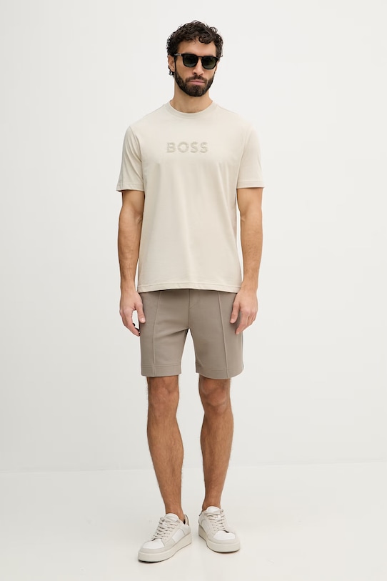BOSS Green szorty męskie 50561776 beżowy SS26