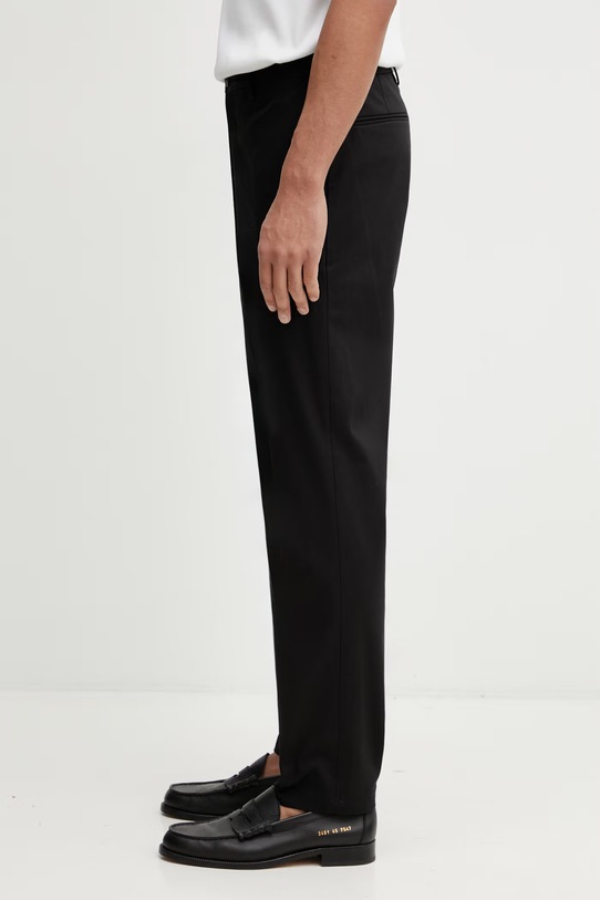 Paul Smith MENS TROUSER spodnie garniturowe bawełniane z elastanem męskie M1R.055Z.V01934 czarny SS26