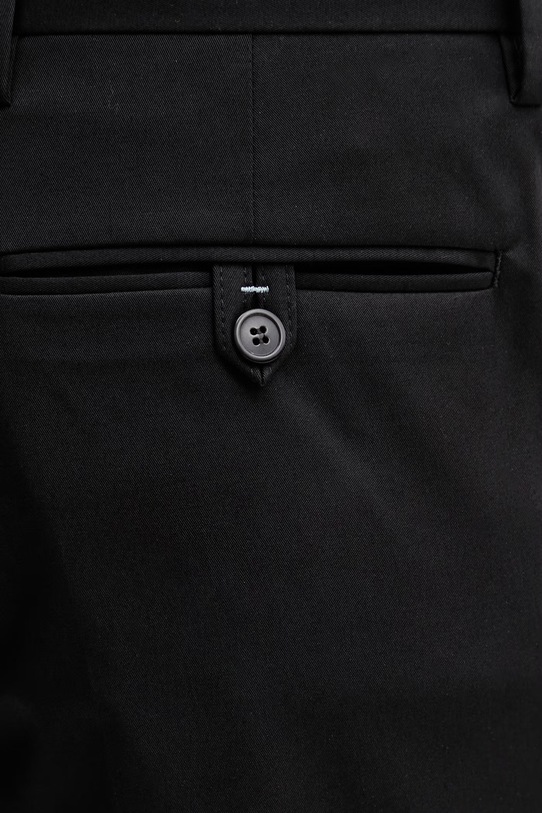 Paul Smith MENS TROUSER spodnie garniturowe bawełniane z elastanem męskie czarny M1R.055Z.V01934