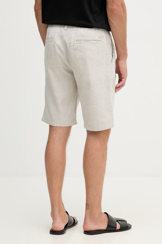Одяг BOSS Orange шорти чоловічі з льону 50559178 сірий