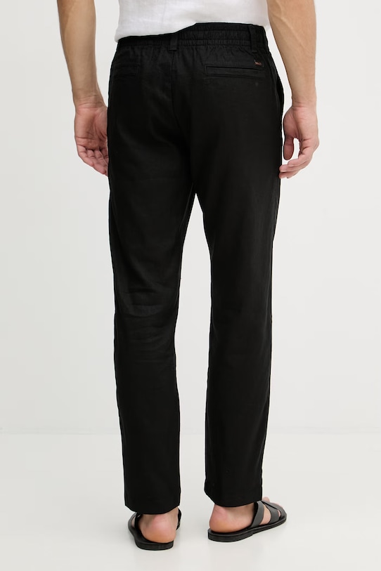 Одежда BOSS Orange брюки мужские со льном 50559595 чёрный