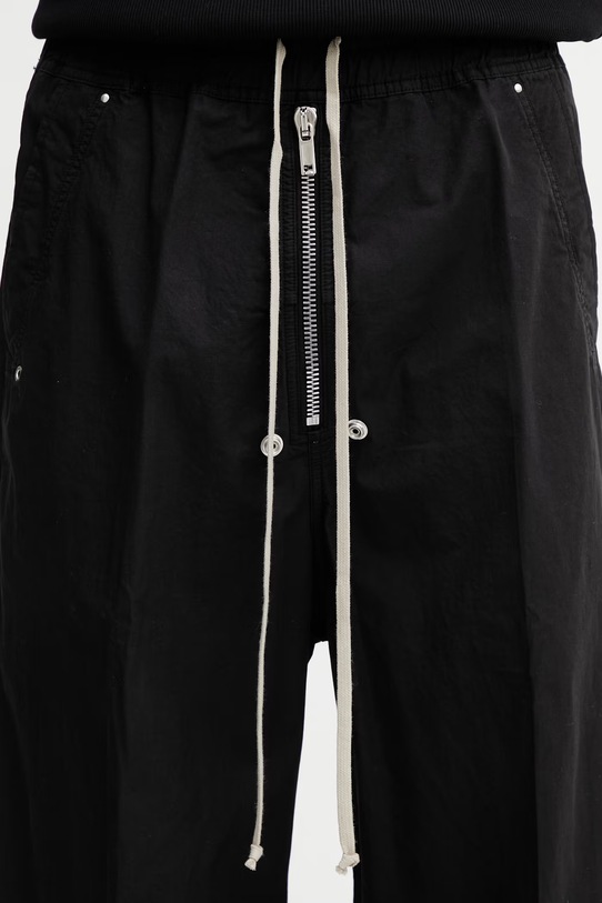 Rick Owens DRKSHDW Geth Belas spodnie bawełniane męskie czarny DU01F4378.CR
