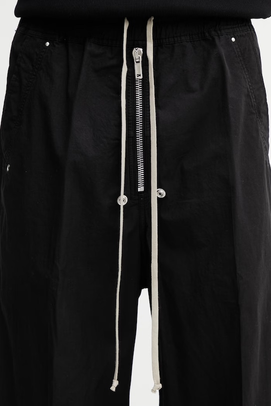 Rick Owens DRKSHDW Geth Belas pantaloni din bumbac pentru bărbați negru DU01F4378.CR