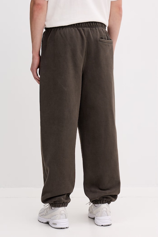 Odzież Vans spodnie dresowe męskie z bawełną Premium LX Fleece VN000T7FEMV1 zielony