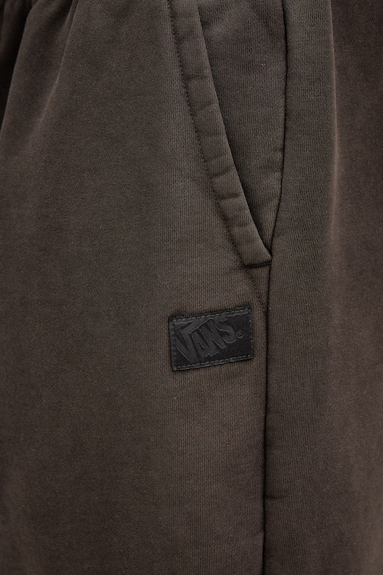 Vans spodnie dresowe męskie z bawełną Premium LX Fleece zielony VN000T7FEMV1