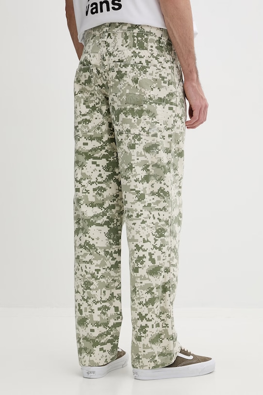 Odzież Vans spodnie męskie bawełniane Premium LX Chore Canvas VN000T7JDA11 zielony