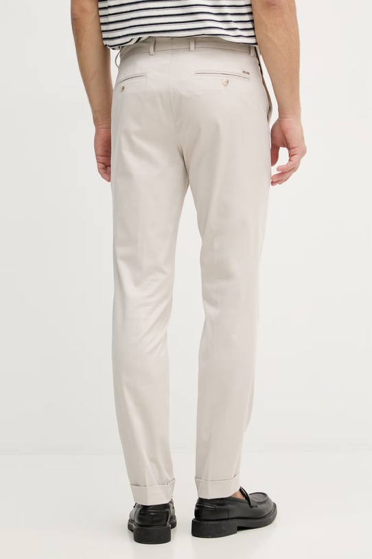 Одежда BOSS брюки мужские из хлопка с эластаном Genius 50561572 бежевый