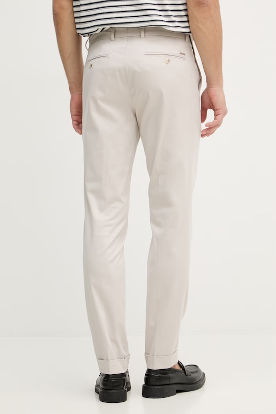 Одежда BOSS брюки мужские из хлопка с эластаном Genius 50561572 бежевый